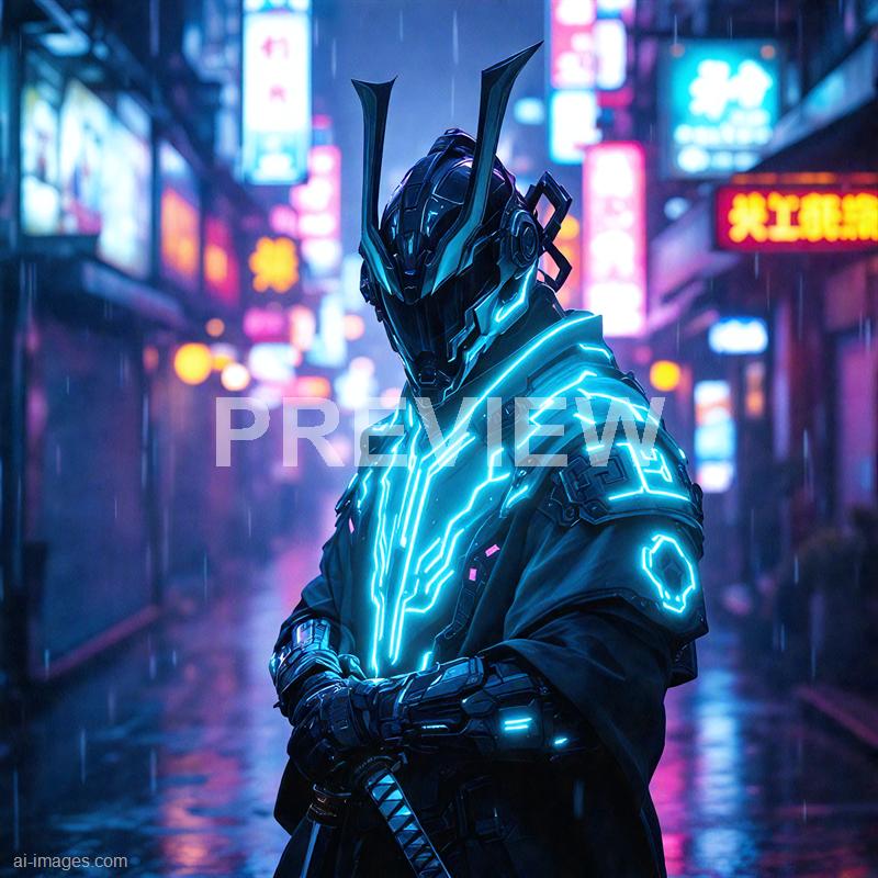 15068 - 6-cybernetic-samurai-under-neon-rain-a-futuristic-sam_250706001726_00001